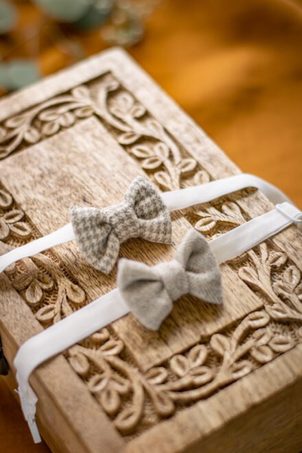 muszki dla chłopców do chrztu eleganckie w stylu vintage lilen