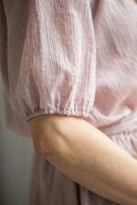 lekka sukienka na lato dla kobiety w ciąży z bawełny lilen