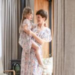 sukienka-mama-corka-lilen sukienki mama córka w kwiatuszki na wesele