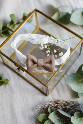elegancka bawełniana muszka niemowlęca dla chłopca