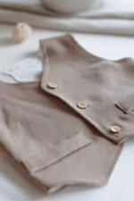 bawełniana elegancka kamizelka chłopięca