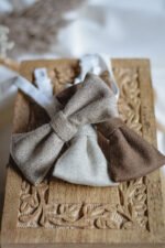 muszki wełniane merino wool lilen