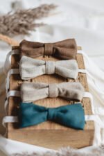 muszki z wełny merino męskie dla taty i syna lilen