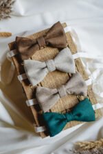 muszki wełniane męskie z wełny merino 100% lilen