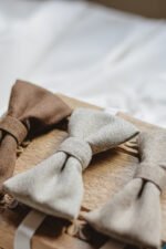 muszka wełniana dla taty z wełny merino