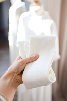 rajstopy do komunii bawełniane ecru