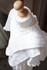 rajstopy wełniane do komunii ecru dla dziewczynki lilen