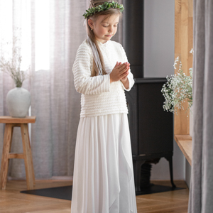 sweterek-komunijny-dla-dziewczynki-lilen sukienka komunijna i sweterek komunijny dla dziewczynki lilen