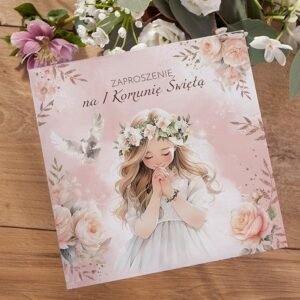 zaproszenia-na-komunie-dziewczynka-w-kwiatach-10szt-koperty