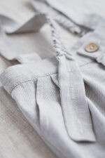 spodnie z szelkami dla chłopca szare eleganckie wizytowe