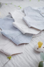 kamizelki lniane do chrztu dla dzieci szyte ręcznie garniturki chłopięce