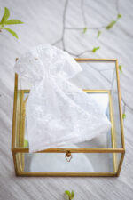 profitka okapnik do świecy do chrztu koronkowy